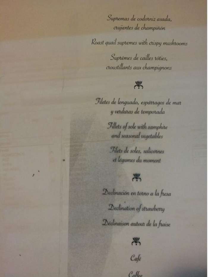 Ορτύκια, γλώσσα και...φράουλες στο γεύμα των ευρωπαίων ηγετών:Ολο το μενού