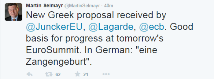 Μάρτιν Σελμάγερ: Καλή βάση για τις συνομιλίες η νέα ελληνική πρόταση