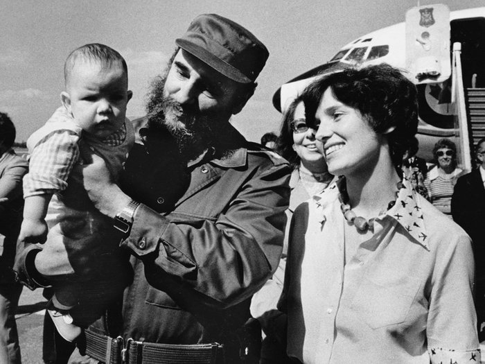 H Μάργκαρετ Τριντό και ο γιός της, στην επίσκεψή τους στην Κούβα