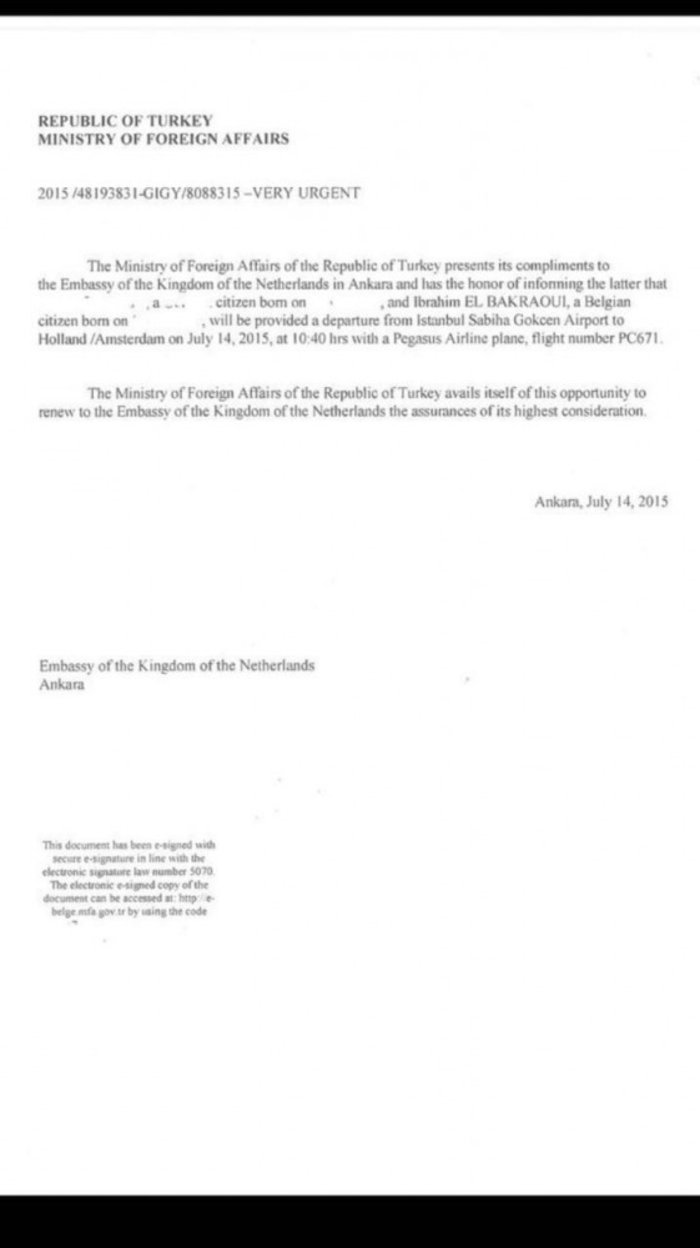 Οι Ολλανδοί διαψεύδουν την Τουρκία για τον τρομοκράτη Ιμπραΐμ Μπακράουι