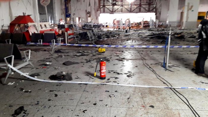 Βομβαρδισμένο τοπίο το αεροδρόμιο των Βρυξελλών - εικόνα 15