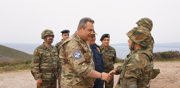 Ο... Πυρπολητής Καμμένος σε άσκηση ετοιμότητας στο Κιλκίς