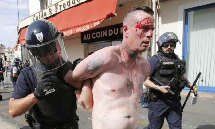 Επεισόδια στη Μασσαλία πριν τον αγώνα Αγγλίας - Ρωσίας