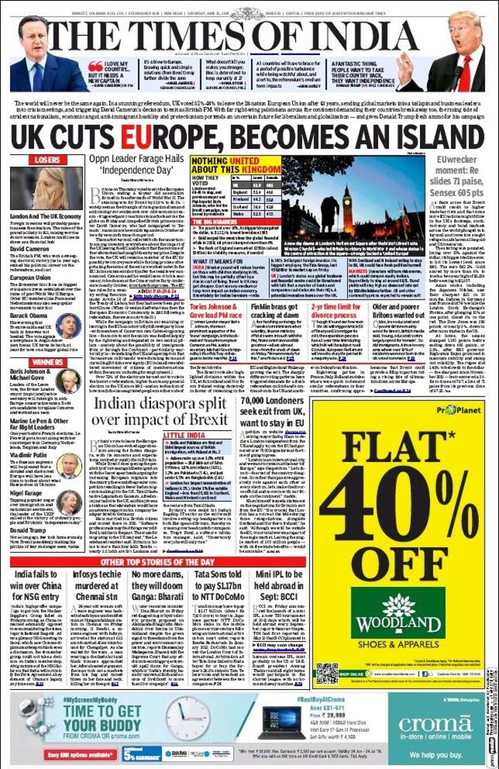 Τα πρωτοσέλιδα σε όλο τον κόσμο για το Brexit - εικόνα 15