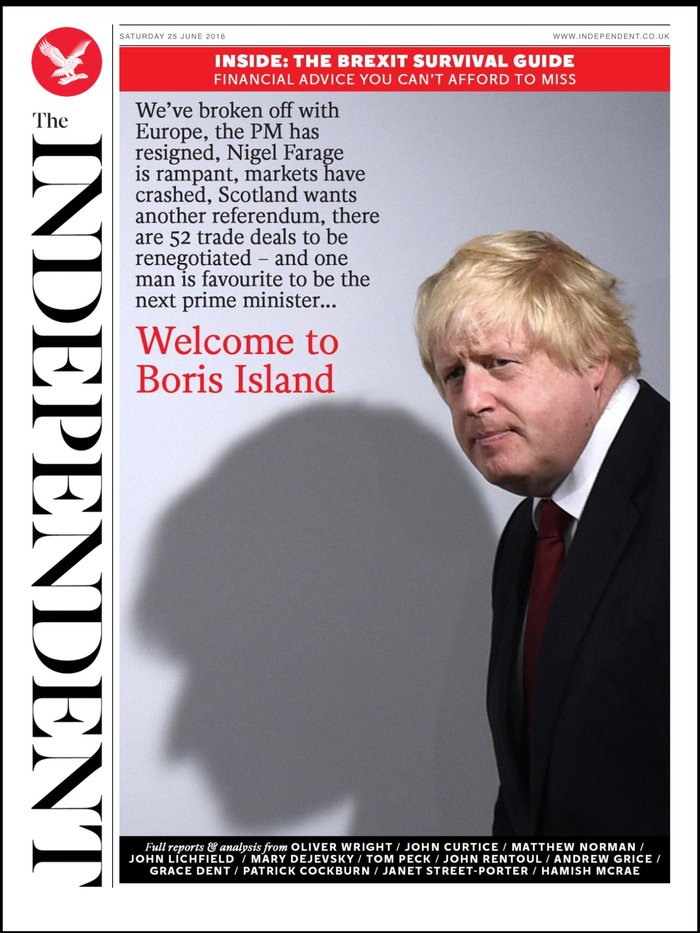 Τα πρωτοσέλιδα σε όλο τον κόσμο για το Brexit - εικόνα 16
