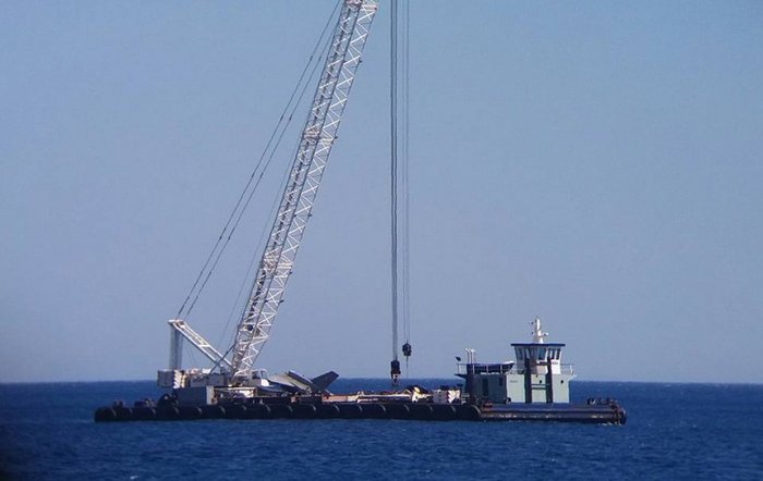 Στην επιφάνεια το F16 που είχε βυθιστεί πριν 1,5 χρόνο - εικόνα 3