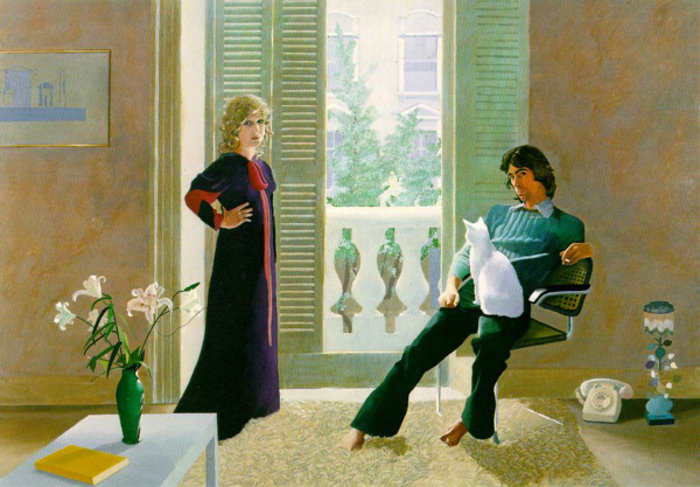 Mr and Mrs Clark and Percy, Ντέιβιντ Χόκνει