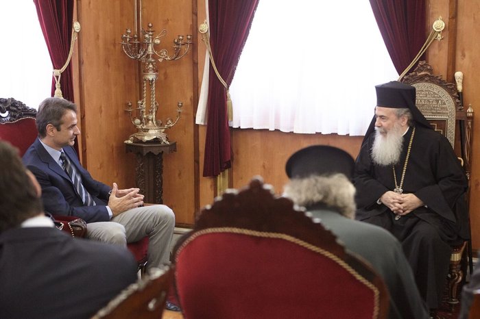 Ο Κυρ. Μητσοτάκης στον Ιερό Ναό της Αναστάσεως στα Ιεροσόλυμα - εικόνα 2