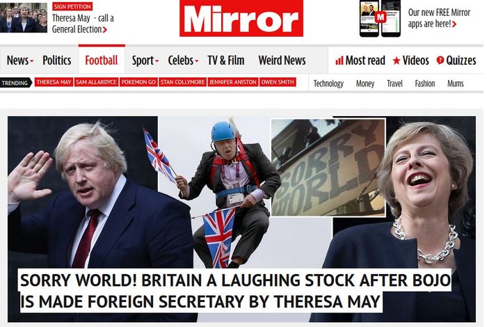 Daily Mirror: «Συγνώμη κόσμε» για τον Μπόρις Τζόνσον - εικόνα 3