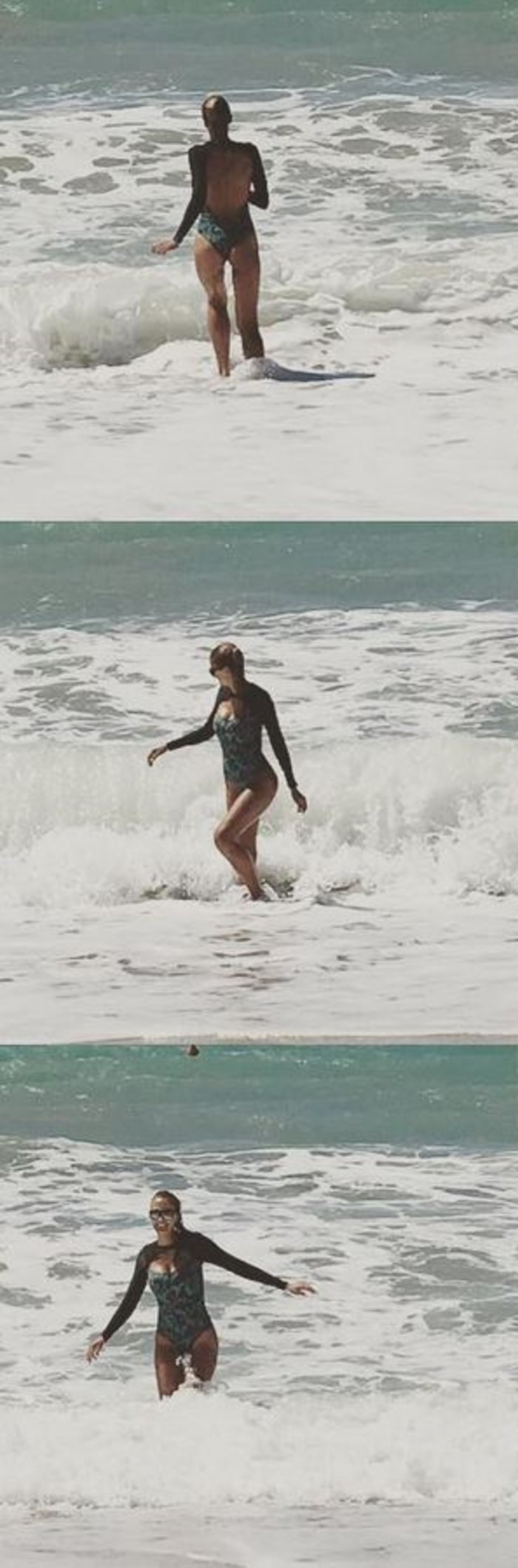 Ετσι δαμάζει τα κύματα η Aλέκα Καμηλά - οι νέες φωτο στην παραλία - εικόνα 2