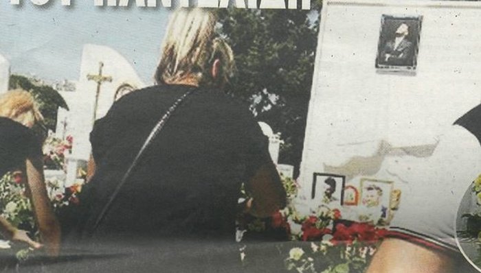 Τραγική φιγούρα η Αθηνά Παντελίδη στο μνημόσυνο του γιου της [Εικόνες] - εικόνα 2