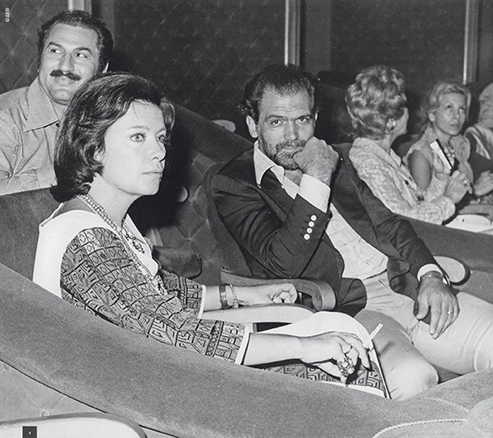 Τζένη Καρέζη και Κώστας Καζάκος στο Φεστιβάλ Κινηματογράφου Θεσσαλονίκης το 1975