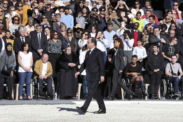 Η Γαλλία ξαναθρηνεί τα θύματα του τρομοκρατικού μακελειού στη Νίκαια φωτο