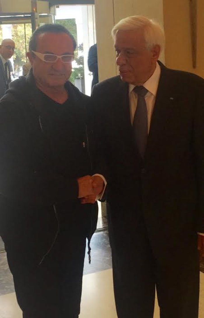 Τι είπαν στο πόδι ο Προκόπης Παυλόπουλος και ο Λ. Πανταζής - φωτό -