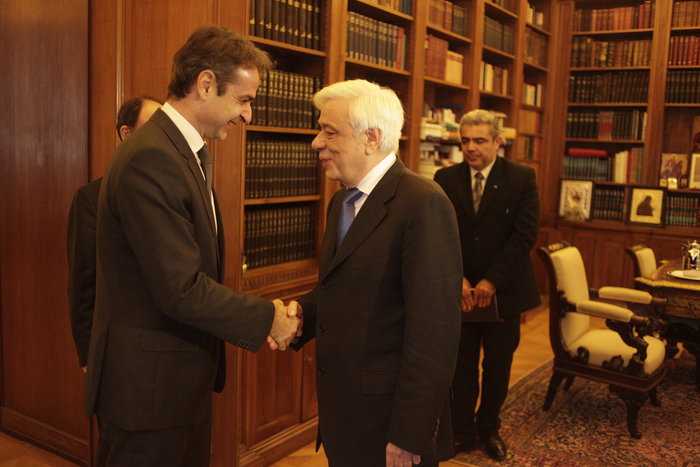 Μητσοτάκης σε Παυλόπουλο: Θα είμαστε υπεύθυνη αντιπολίτευση