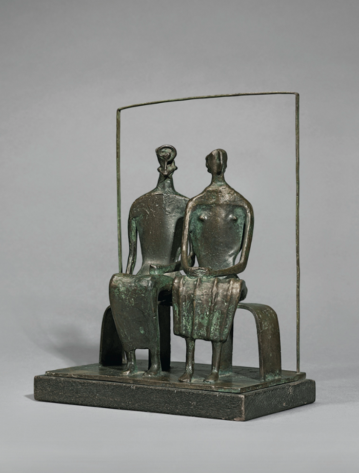 HENRY MOORE /MAQUETTE FOR KING AND QUEEN