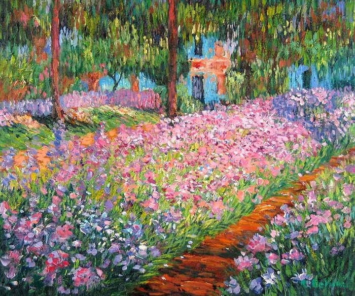 Claude Monet,Le jardin de l'artiste à Giverny, 1900.