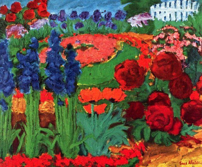 Emil Nolde,Flower Garden (O), 1922.