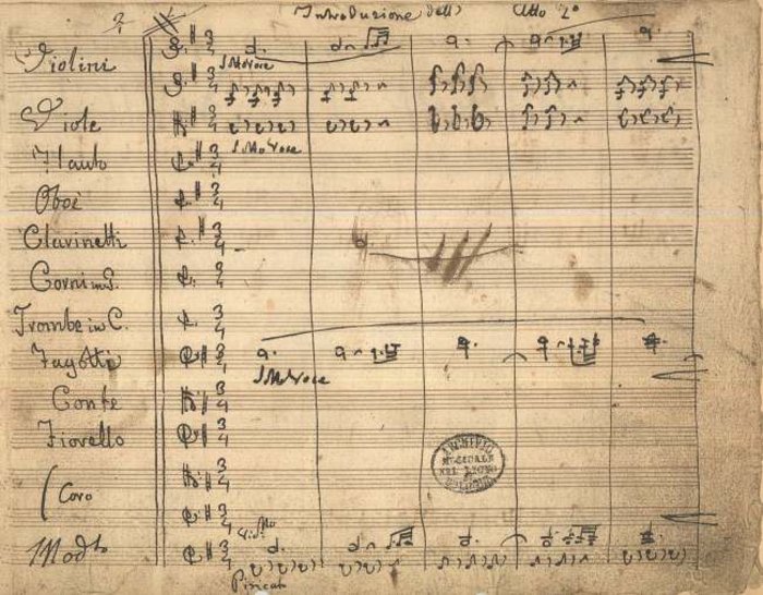 Παρτιτούρα του έργου