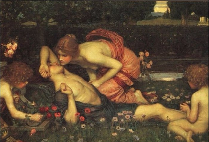 The Awakening of Adonis,John William Waterhouse