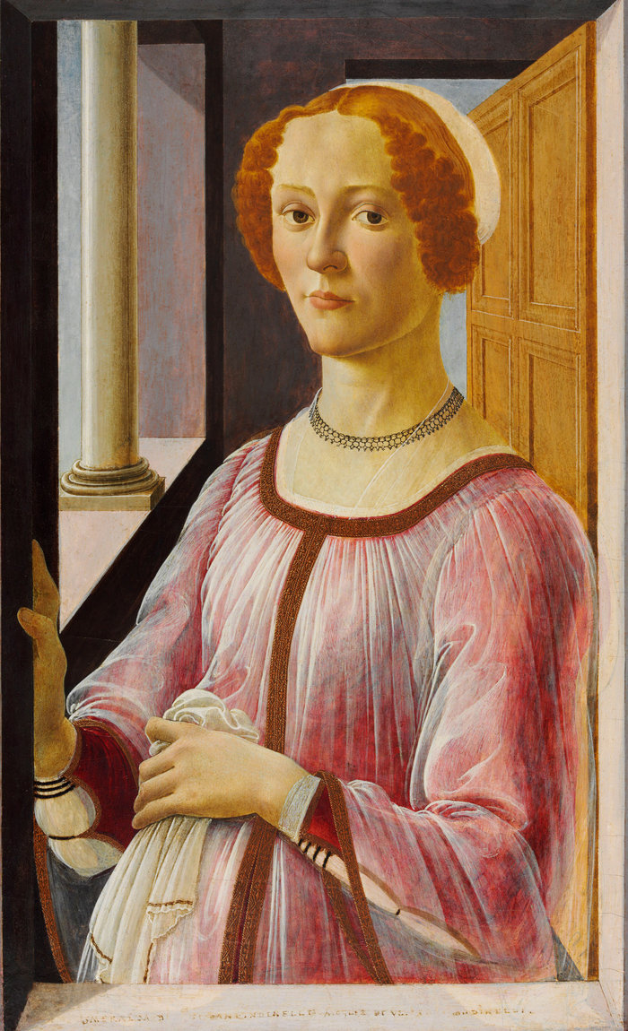 Portrait of a Lady known as Smeralda BandinelliArtist: V&ADate: c.1470-5 by Sandro BotticelliCredit line: (c) Victoria and Albert Museum, London