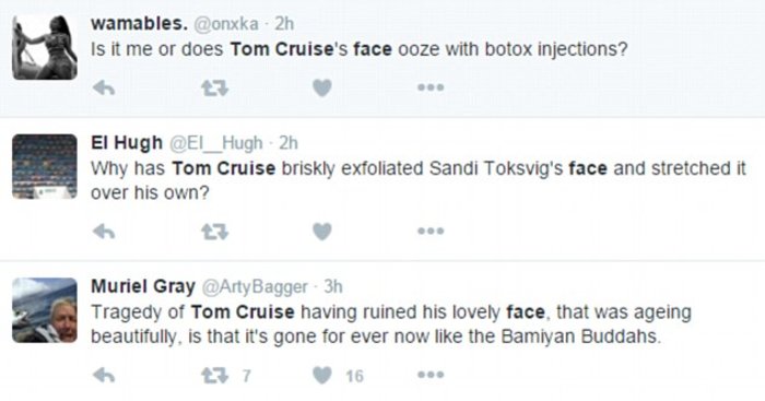 Το twitter οργιάζει: Τι έπαθε το πρόσωπο του Τομ Κρουζ; - εικόνα 4
