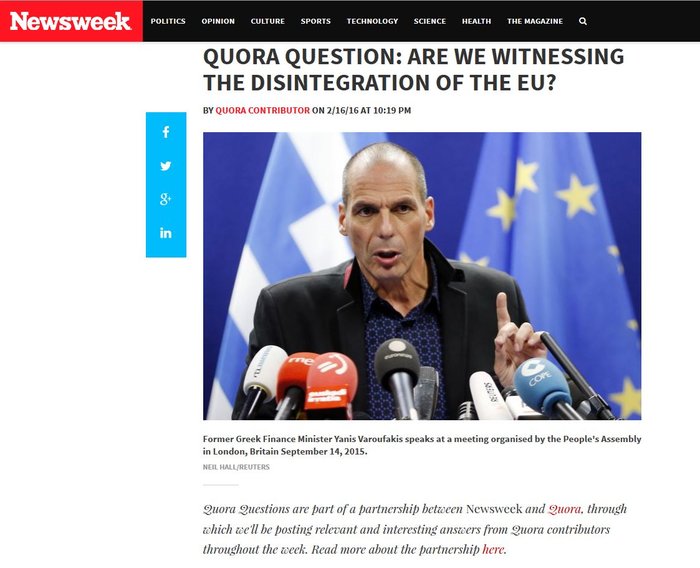 Γιάνης Bαρουφάκης: Εγώ και ο Μπέρνι Σάντερς έχουμε απίστευτες ομοιότητες