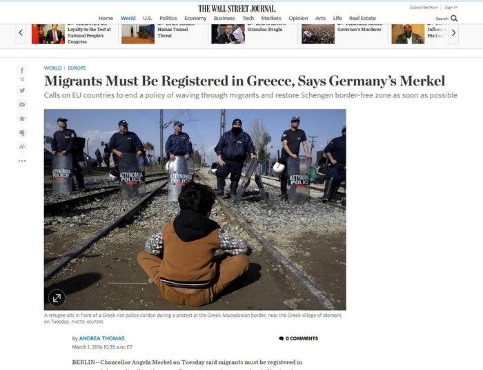 Μέρκελ: Οι πρόσφυγες να καταγράφονται στην Ελλάδα