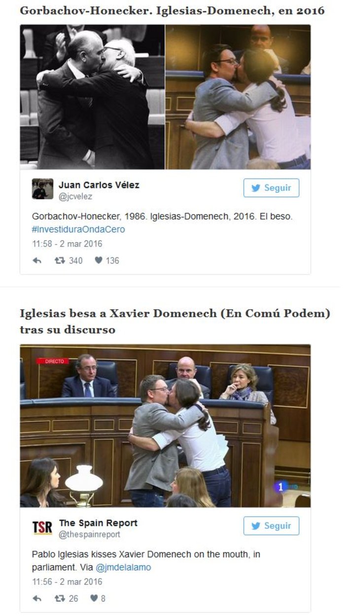 Ο Ιγκλέσιας φιλά βουλευτή του θερμά στο στόμα