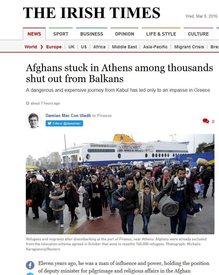 Από υπουργός, σήμερα εγκλωβισμένος πρόσφυγας στον Πειραιά