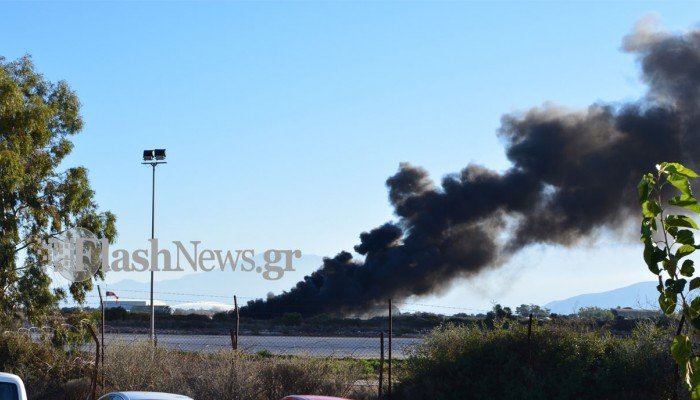 Χανιά: Στις φλόγες ελληνικό F-16, σε σοβαρή κατάσταση ο πιλότος