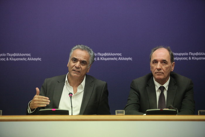 Πάνος Σκουρλέτης και Γιώργος Σταθάκης
