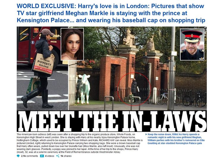 Η νέα φίλη του Χάρι βρίσκεται στο Λονδίνο και ζει ήδη στο παλάτι [Εικόνες]