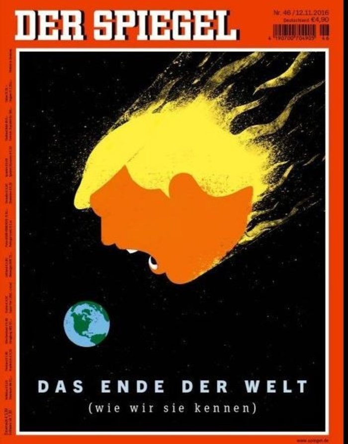 Το συγκλονιστικό εξώφυλλο του Der Spiegel για τη νίκη Τραμπ