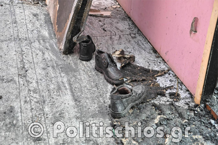 Εικόνες απόλυτης καταστροφής μετά τα επεισόδια με μετανάστες στη Χίο - εικόνα 4