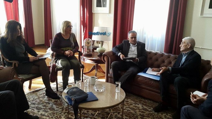 Η Κ.Νοτοπούλου «άνοιξε» το πρωθυπουργικό γραφείο Θεσσαλονίκης -φωτό -