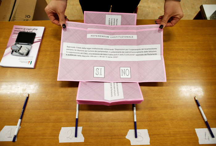 Ενα δημοψήφισμα απειλεί με «διαζύγιο αλα ιταλικά» την Ευρώπη