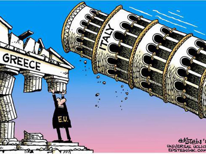 Το σκίτσο που τα λέει όλα για το αύριο Ιταλίας & Ελλάδας