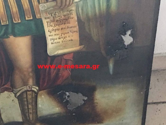 Βεβήλωσαν ναό στην Κρήτη: Έγραψαν ο Αλλάχ είναι μεγάλος-Φωτογραφίες