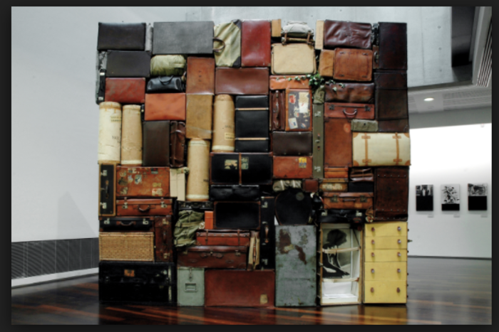 Fabio Mauri, Venice Biennale 2015, εγκατάσταση με βαλίτσες