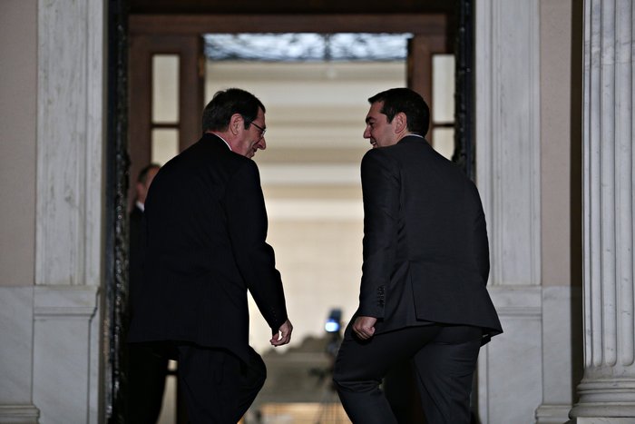 Αλέξης Τσίπρας και Νίκος Αναστασιάδης στο Μέγαρο Μαξίμου