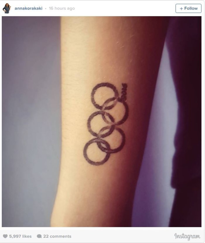 Η Αννα Κορακάκη χτυπάει τατουάζ και λέει πότε πόνεσε πιο πολύ - φωτό -