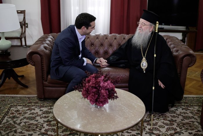 «Απολογούμενος» ο Τσίπρας στον μητροπολίτη 'Ανθιμο - φωτό και video- - εικόνα 2