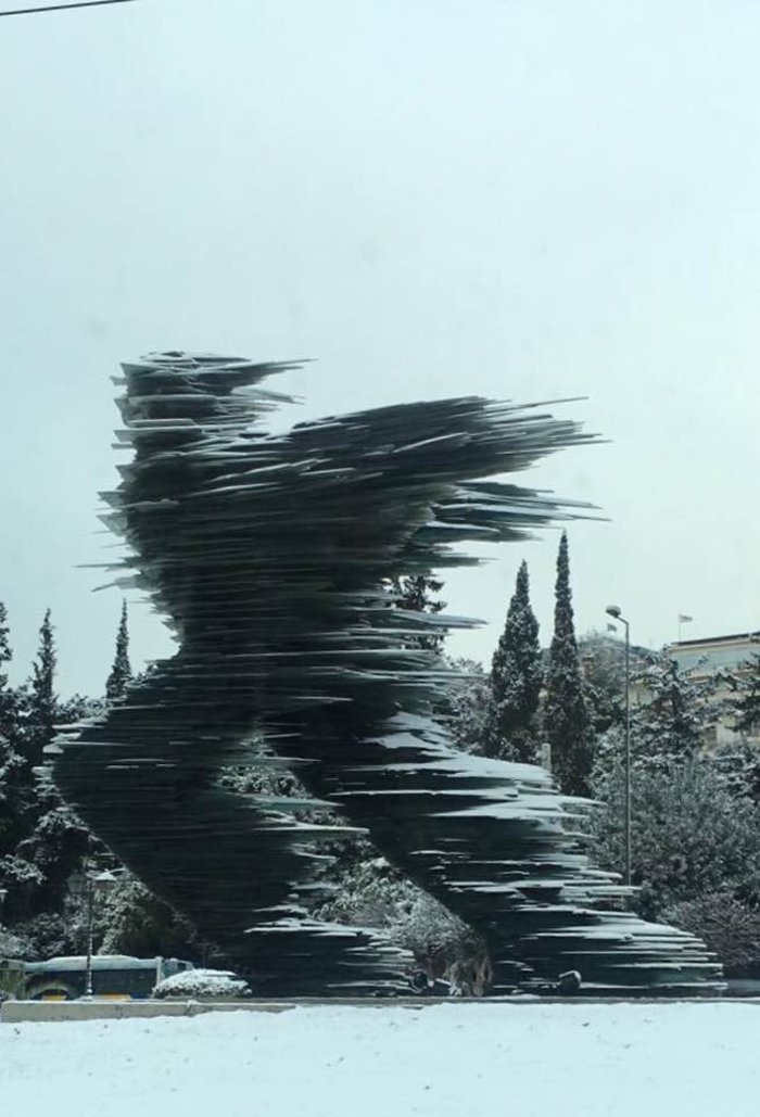 Ο Δρομέας την ημέρα. Φωτογραφία: Ιωάννα Λαλαούνη