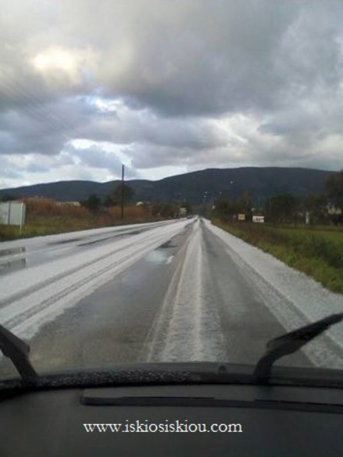 Χιόνια ξανά στη Β. Ελλάδα, σφοδρή χαλαζόπτωση στα δυτικά - εικόνα 3