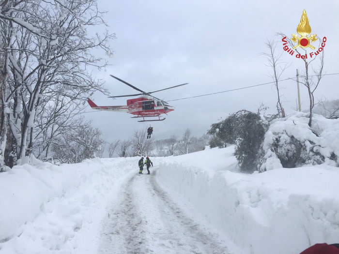 Ιταλία: Εξανεμίζονται οι ελπίδες για επιζώντες στο ξενοδοχείο