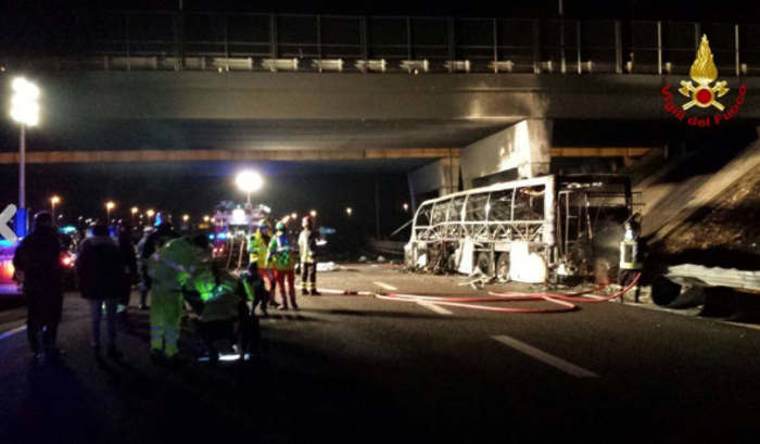 Τραγωδία στην Ιταλία: 16 Ούγγροι μαθητές νεκροί σε τροχαίο