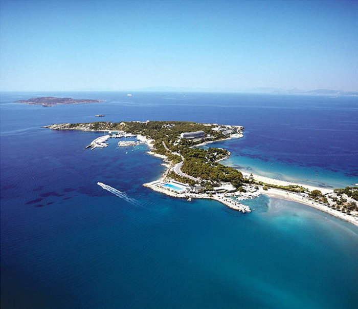 Αεροφωτογραφία του Λαιμού Βουλιαγμένης