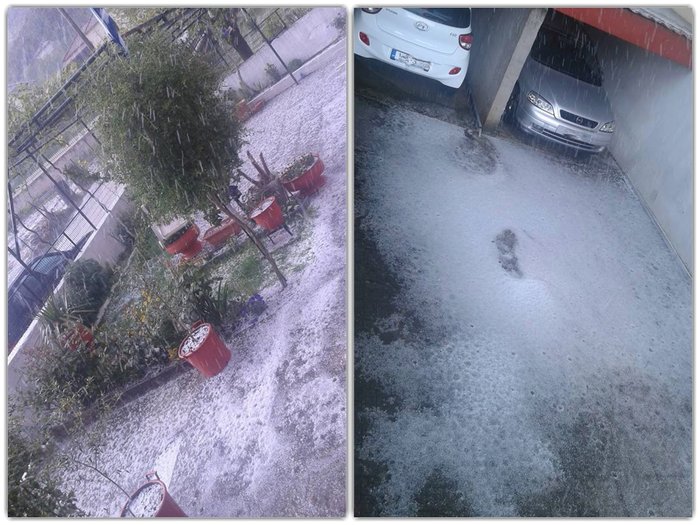 Το "έστρωσε" με... χαλάζι στο νομό Ιωαννίνων (φωτό) - εικόνα 2