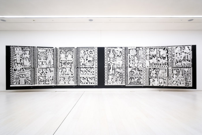 K. G. Subramanyan, War of the Relics (Ο πόλεμος των λειψάνων), 2012, ακρυλικό σε καμβά, Εθνικό Μουσείο Σύγχρονης Τέχνη